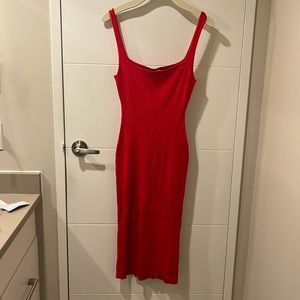 NWT H&M body con high slit dress